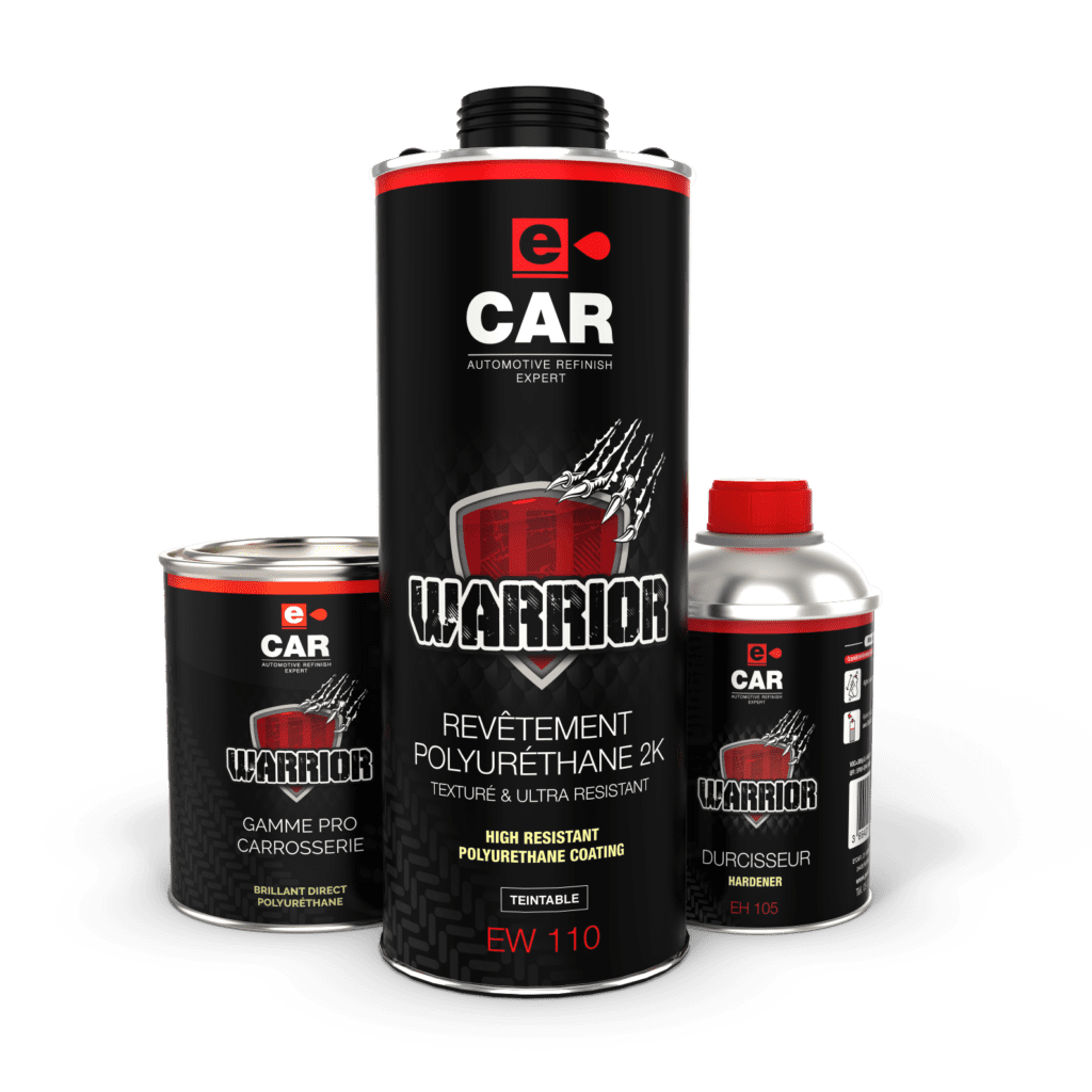Warrior Paint complete pack including structured coating, tintable paint and hardener
