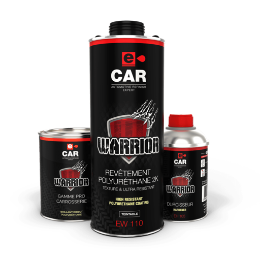 Warrior Paint complete pack including structured coating, tintable paint and hardener
